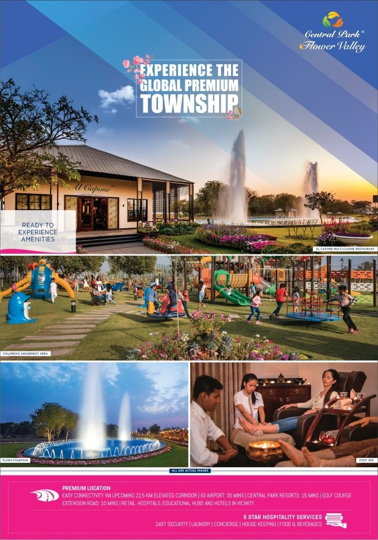 Experience the global premium township at Central Park Flower Valley in Sohna